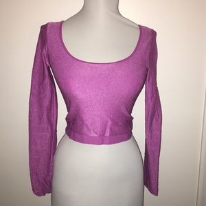 Bebe purple crop top never worn